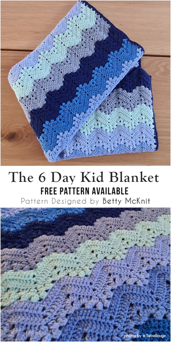 The 6Day Kid Blanket Free Pattern Available Diy Smartly
